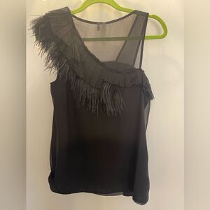 Robbi and Nikki black top with beautiful details